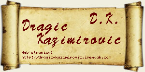 Dragić Kazimirović vizit kartica